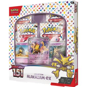 Coffret Pokémon 151 EV3.5 - Alakazam-ex - 4 Boosters + Cartes Promo - Français