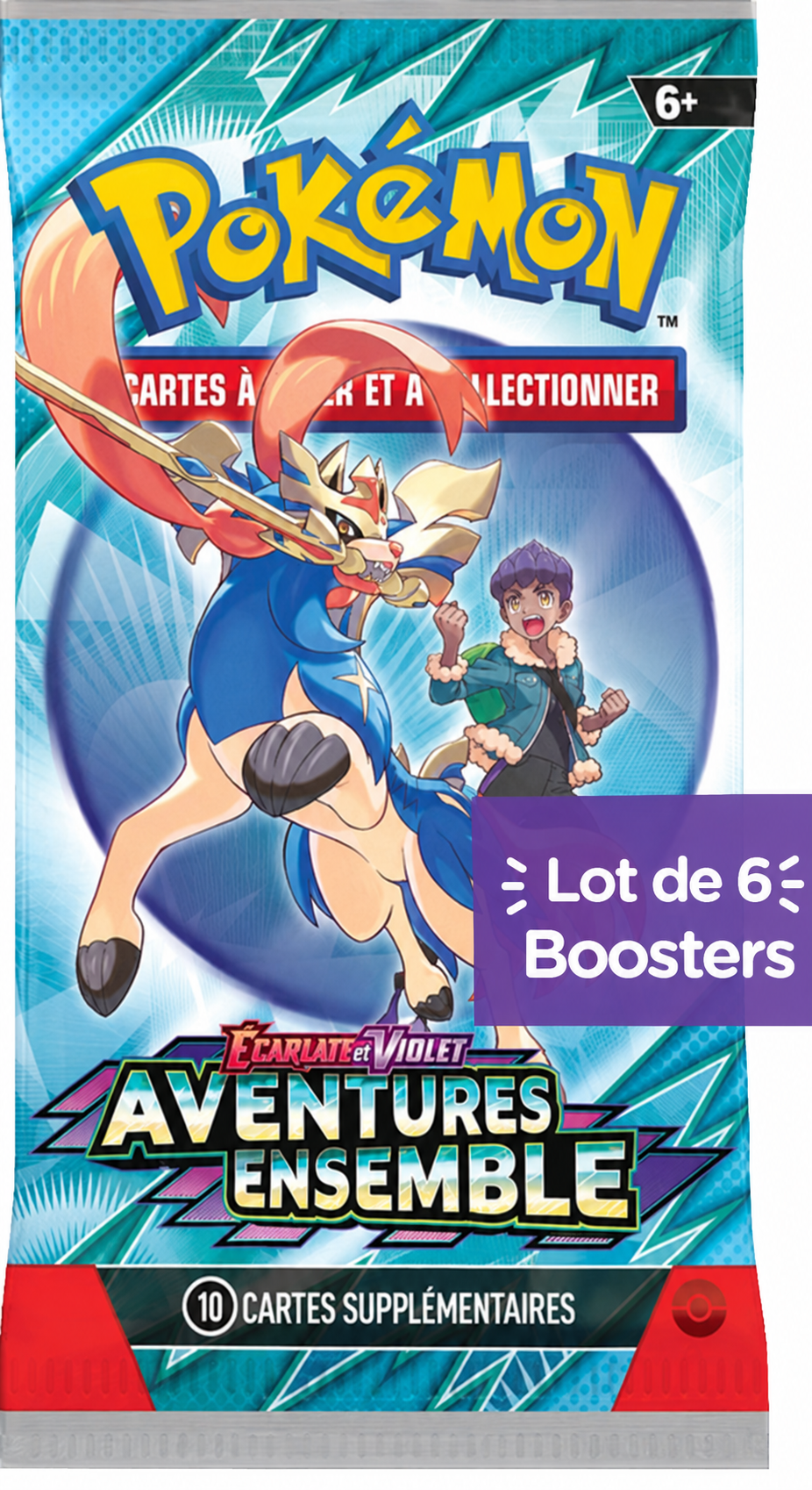 Lot de 6 Boosters Pokémon Aventures Ensemble EV09 - Français