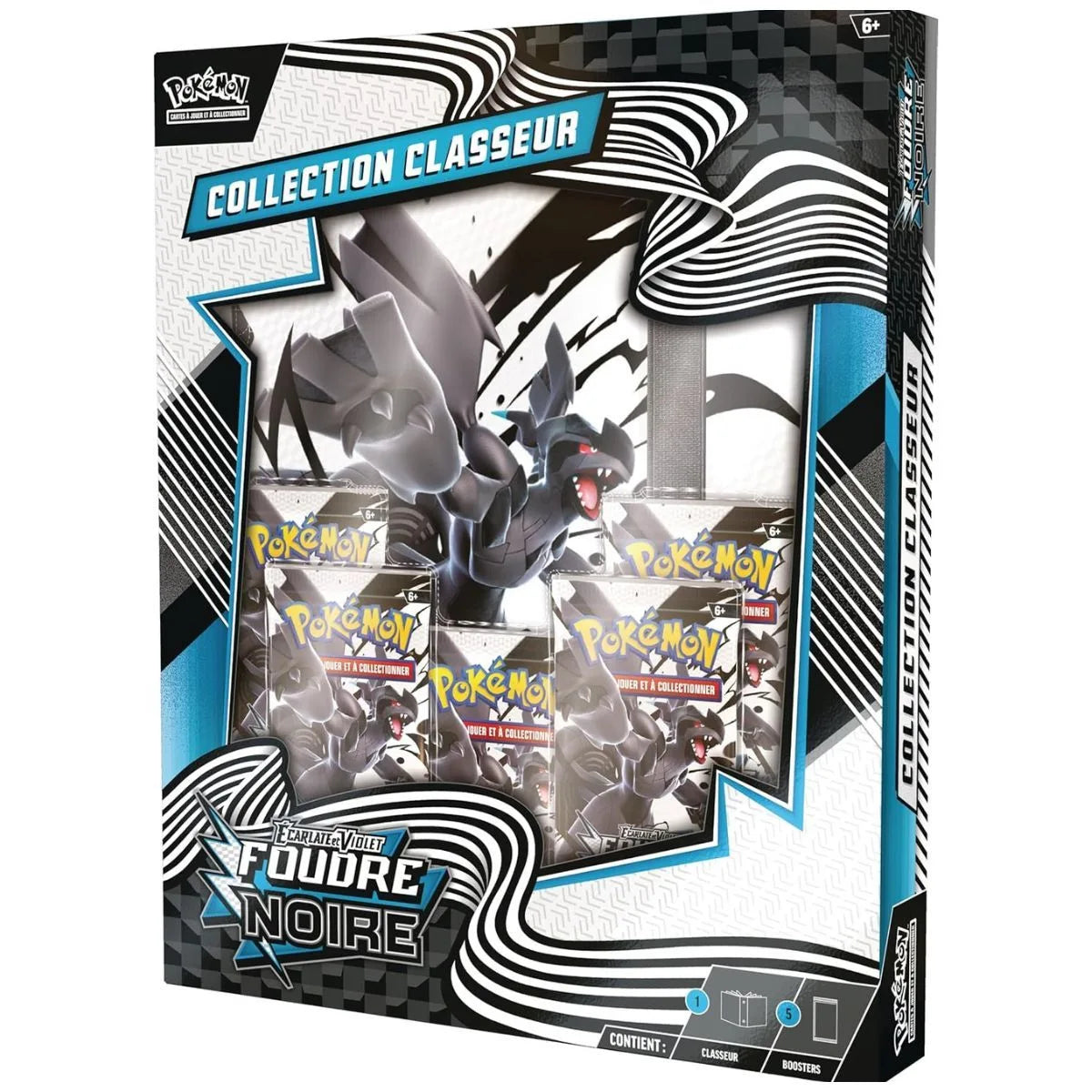 Coffret Collection Classeur Pokémon Foudre Noire EV10.5 - Zekrom + 5 Boosters - Français