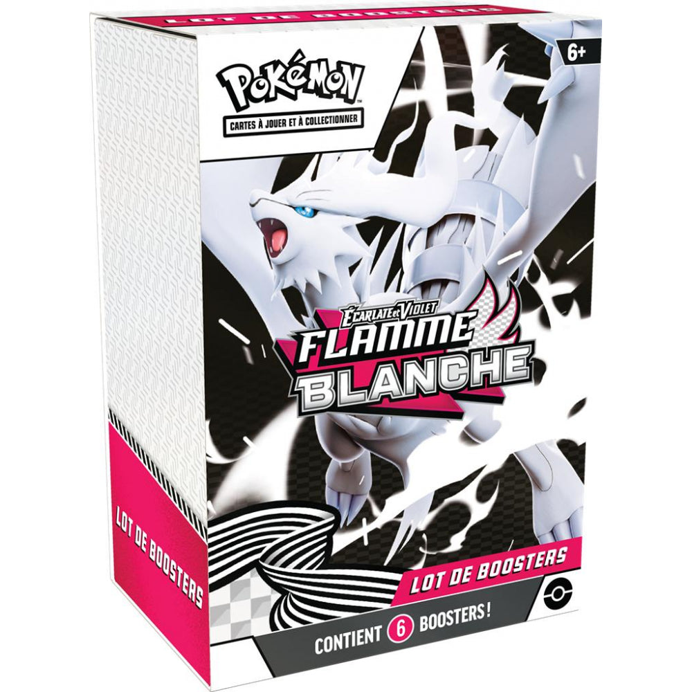 Bundle Pokémon Flamme Blanche EV10.5 version française avec 6 boosters — Reshiram en vedette