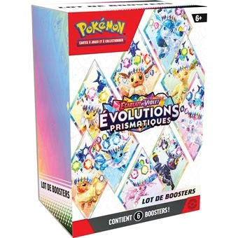 Bundle Pokémon Évolutions Prismatiques EV8.5 - 6 Boosters - Français