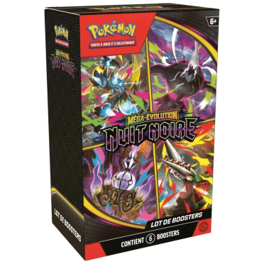 Bundle Pokémon Nuit Noire ME05 - 6 Boosters - Français