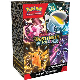 Bundle Pokémon Destinées de Paldea EV4.5 - 6 Boosters - Français