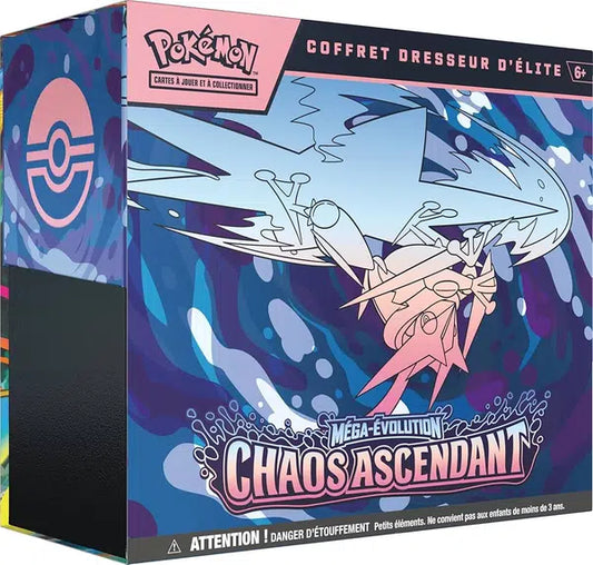 Coffret Dresseur d'Élite Pokémon Chaos Ascendant ME04 - ETB 9 Boosters + Promo Feunnec - Français