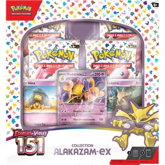 Coffret Pokémon 151 EV3.5 - Alakazam-ex - 4 Boosters + Cartes Promo - Français