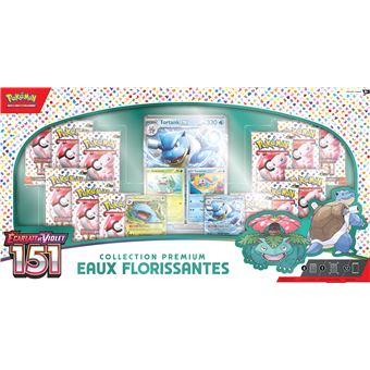 Coffret Premium Pokémon 151 EV3.5 - Eaux Florissantes - 12 Boosters + Cartes Promo - Français