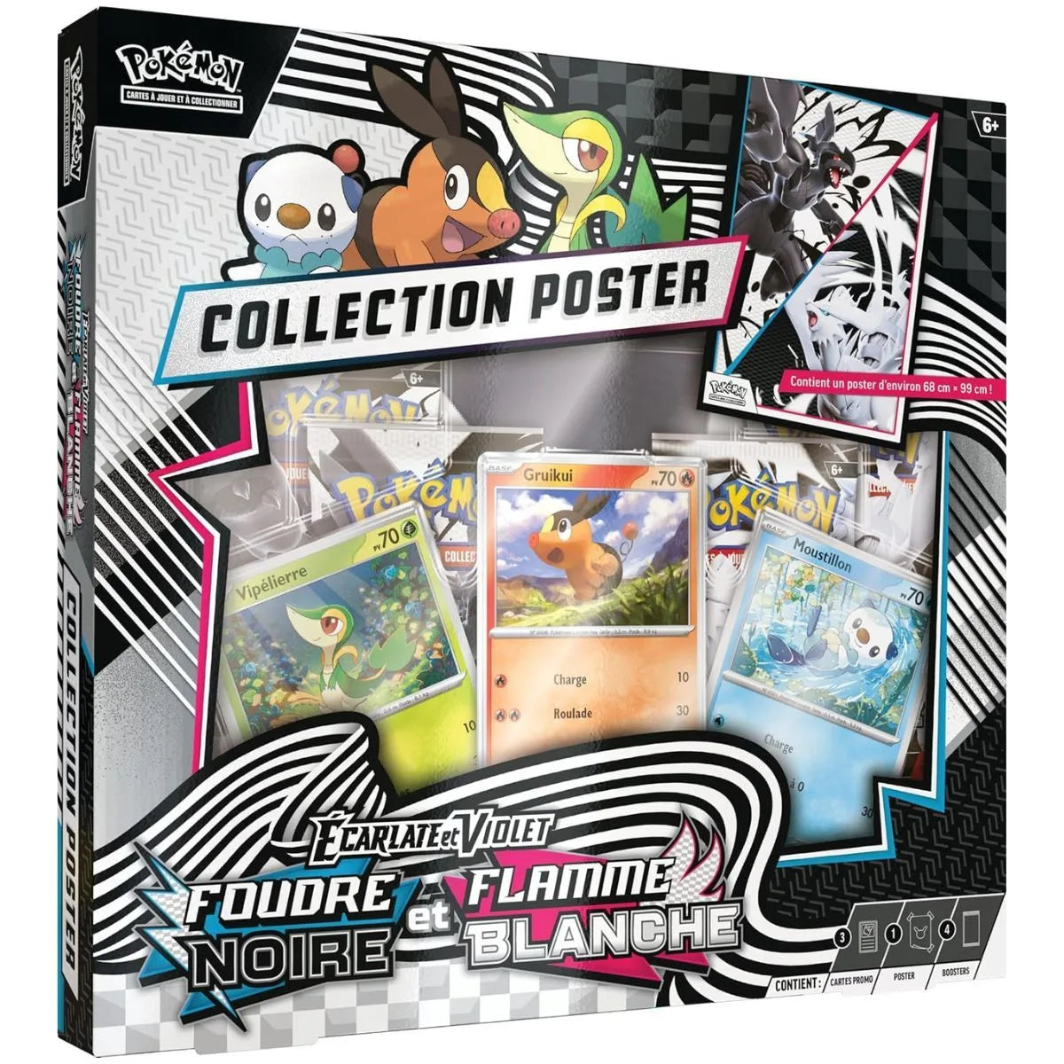 Coffret Collection Poster Unys Pokémon EV10.5 - 4 Boosters + 3 Cartes Promo + Poster - Français