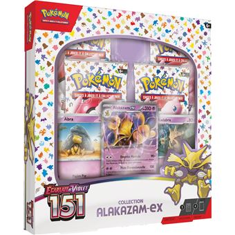 Coffret Pokémon 151 EV3.5 - Alakazam-ex - 4 Boosters + Cartes Promo - Français