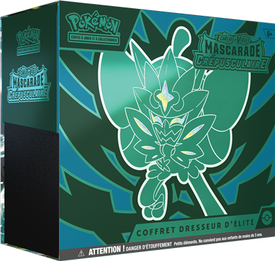 Coffret Dresseur d'Élite Pokémon Écarlate et Violet EV06 - Mascarade Crépusculaire - ETB Ogerpon - Français