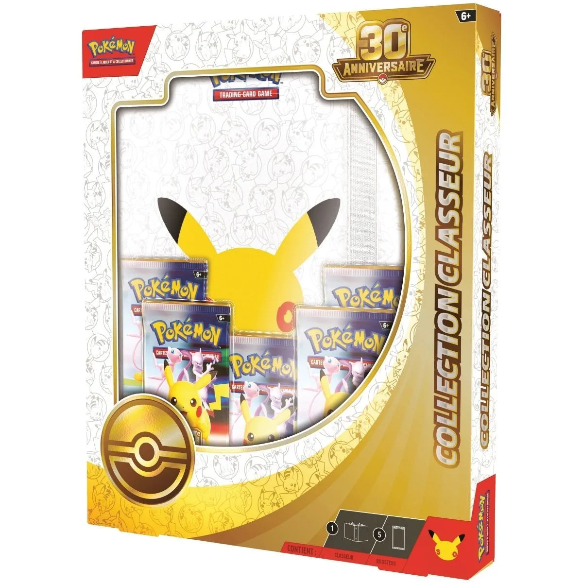 Coffret Collection Classeur Pokémon 30e Anniversaire ME05.5 - Classeur 9 Cases + 5 Boosters - Français