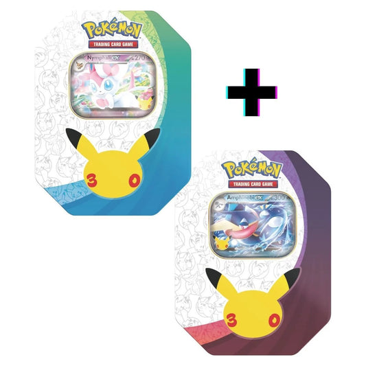 Pokébox Pokémon 30e Anniversaire ME05.5 - Nymphali-ex / Amphinobi-ex - Modèle Aléatoire - 4 Boosters - Français