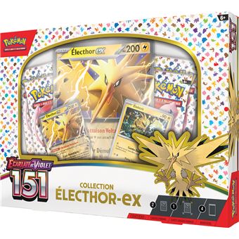 Coffret Pokémon 151 EV3.5 - Électhor-ex - 4 Boosters + Cartes Promo - Français