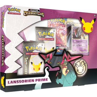 Coffret Collection Classeur Lanssorien Prime Pokémon Célébrations 25 Ans EB7.5 - 5 Boosters + Classeur - Français
