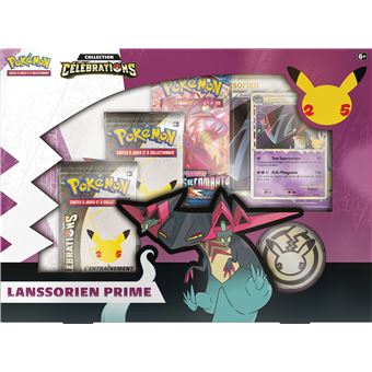 Coffret Collection Classeur Lanssorien Prime Pokémon Célébrations 25 Ans EB7.5 - 5 Boosters + Classeur - Français
