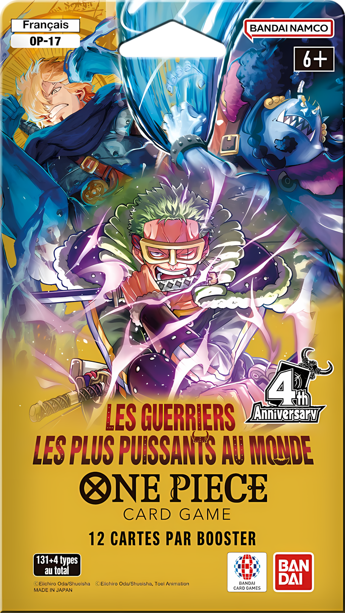 Booster Blister One Piece OP-17 Les Guerriers Les Plus Puissants Au Monde - Français
