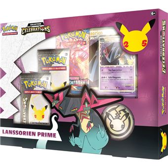 Coffret Collection Classeur Lanssorien Prime Pokémon Célébrations 25 Ans EB7.5 - 5 Boosters + Classeur - Français