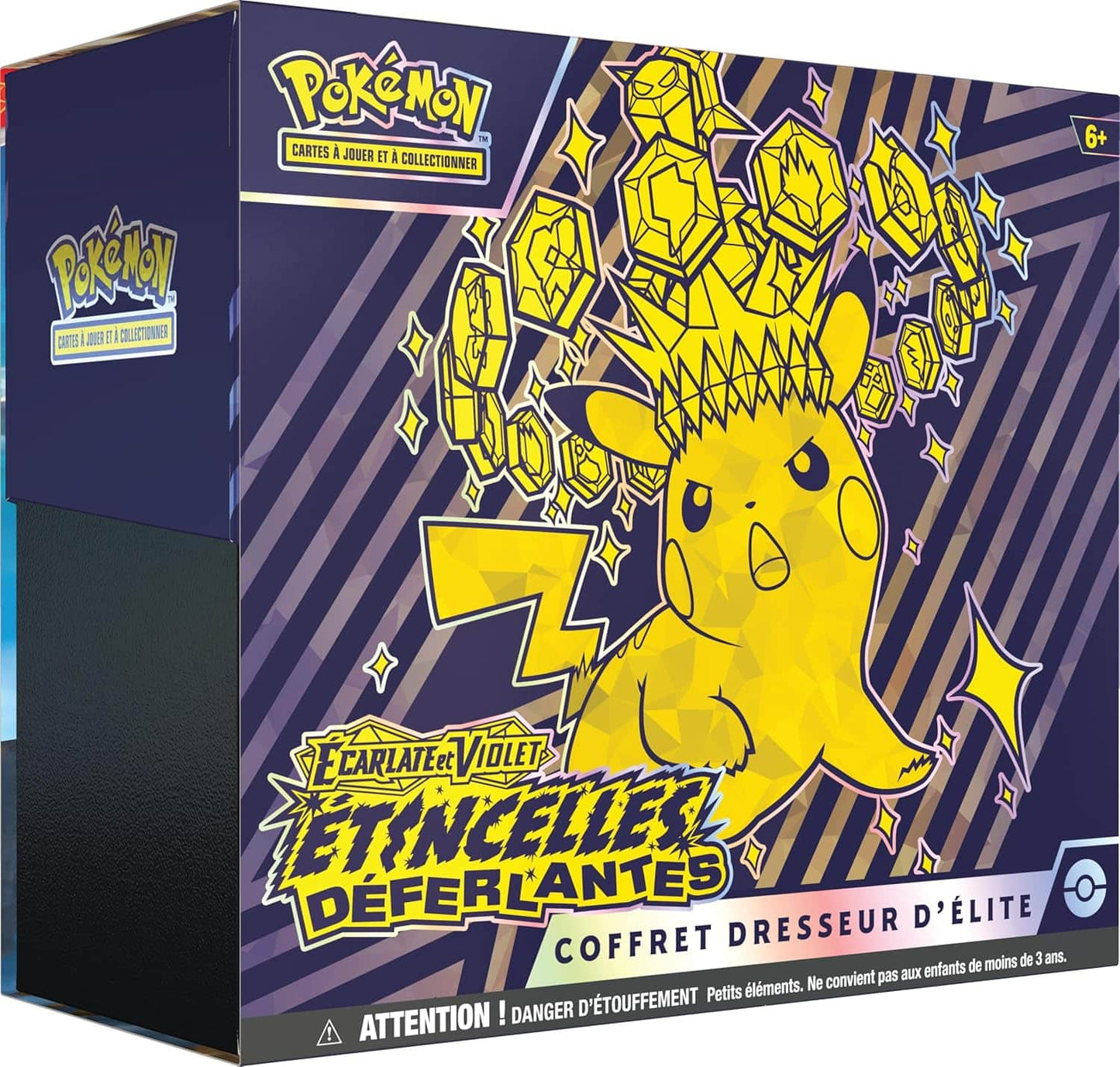 Coffret Dresseur d'Élite Pokémon Écarlate et Violet EV08 - Surgissement Étincelant - ETB Pikachu - Français