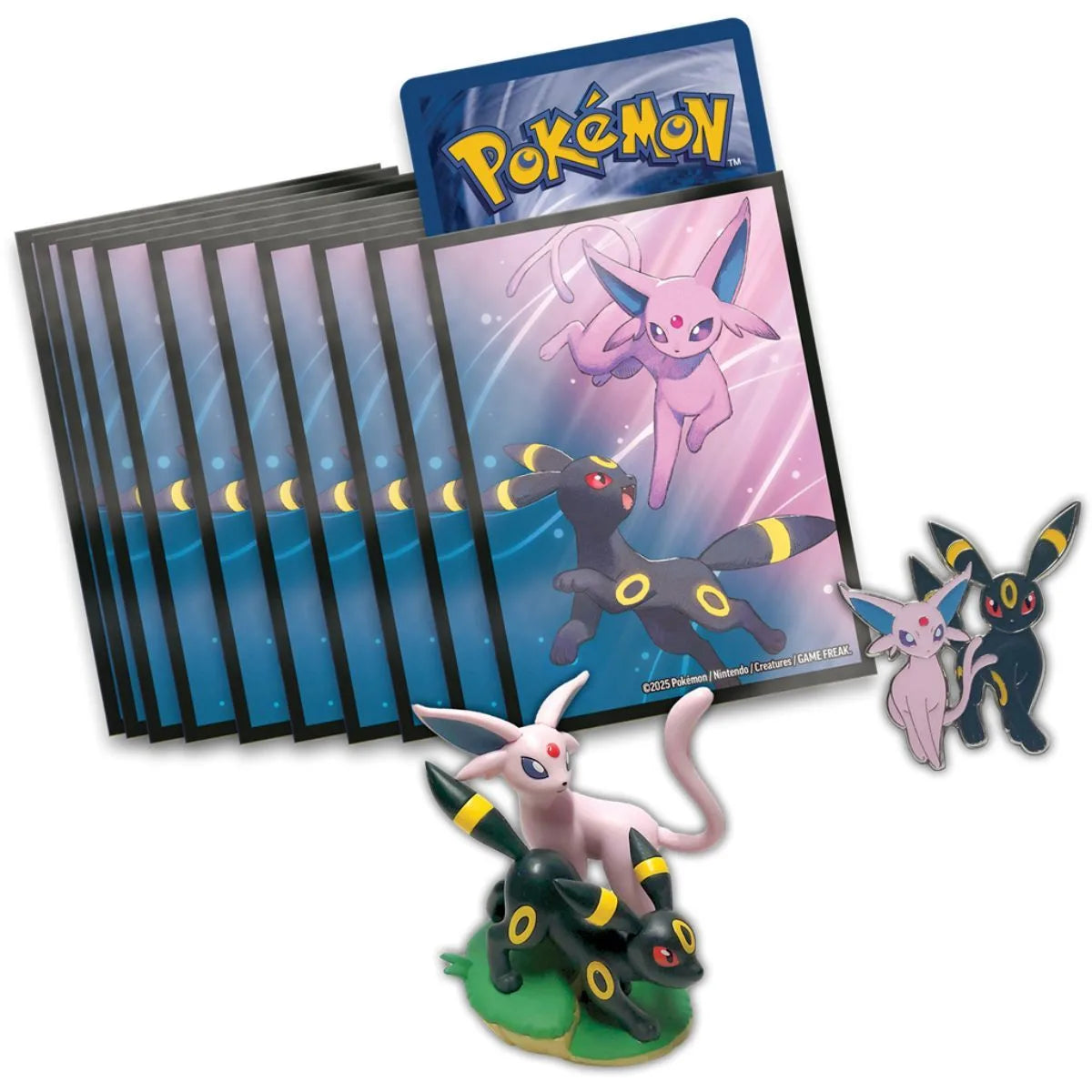 Coffret Collection Premium avec Figurine Pokémon EV8.5 Évolutions Prismatiques - Mentali et Noctali - Français