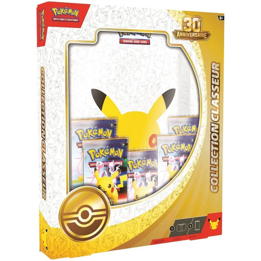 Coffret Collection Classeur Pokémon 30e Anniversaire ME05.5 - Classeur 9 Cases + 5 Boosters - Français