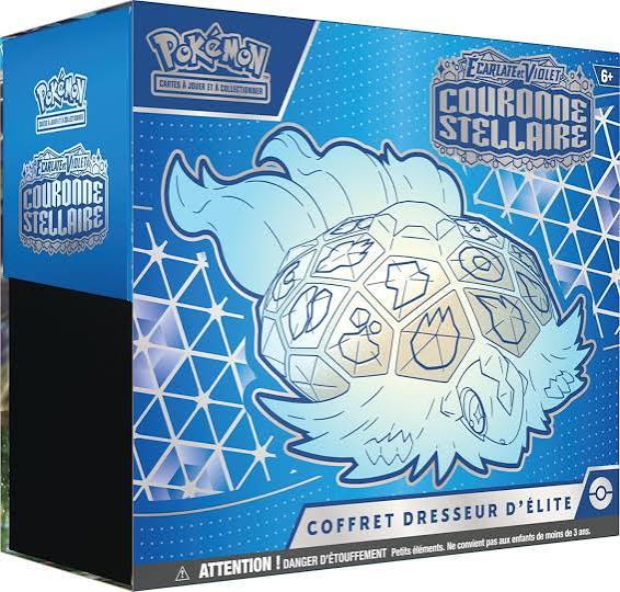 Coffret Dresseur d'Élite Pokémon Écarlate et Violet EV07 - Couronne Stellaire - ETB Terapagos - Français